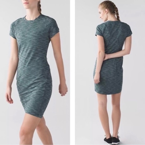 LULULEMON & Go Where To Dress Heathered Fuel Green Space Dye Rulu Knit Reflectiv - Picture 11 of 13